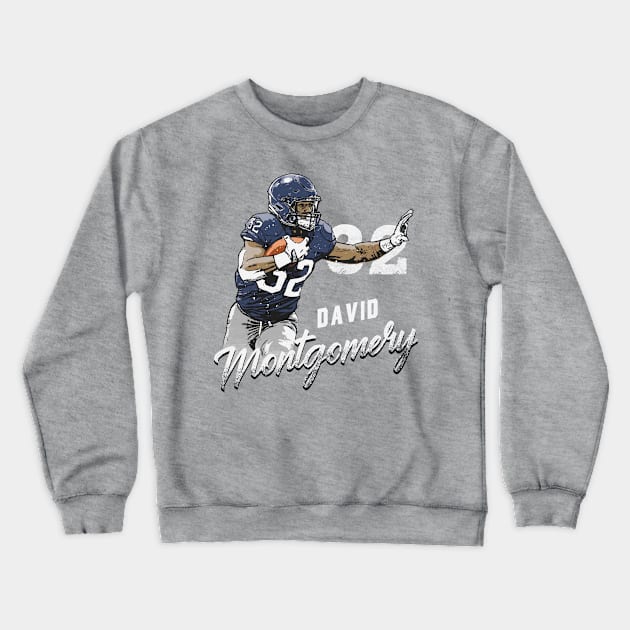 David Montgomery Chicago Team Crewneck Sweatshirt by MASTER_SHAOLIN